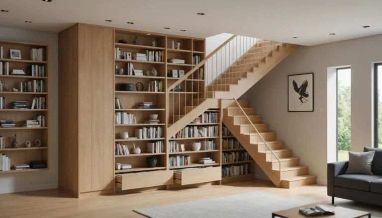 idées de vestiaire sous escalier