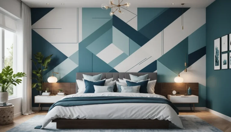 décoration murale de chambre derrière le lit