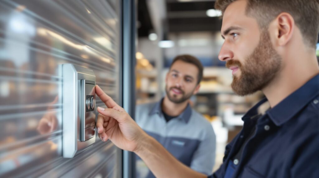contacteur a cle pour rideau metallique